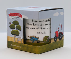 Red Tractor Designs Bone China Mug - The Best Dog