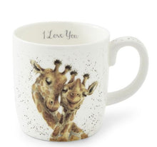 Load image into Gallery viewer, Royal Worcester Wrendale Large Mug - I Love You Giraffe

