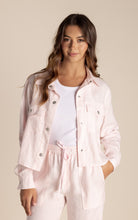 Load image into Gallery viewer, Two T&#39;s Linen Shirt Jacket - Pale Pink
