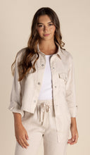 Load image into Gallery viewer, Two T&#39;s Linen Shirt Jacket - Stone
