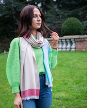 Load image into Gallery viewer, Avoca (Ireland) Silk Merino Wrap - Rainbow
