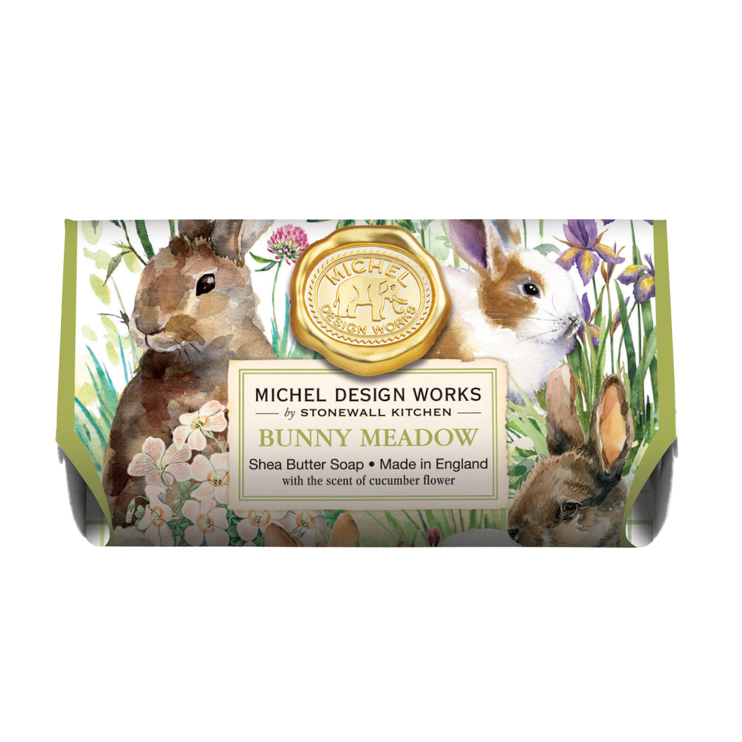 Michel Design Works Large Soap Bar - Bunny Meadow