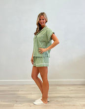 Load image into Gallery viewer, Cotton Pyjamas Short Set - Green Check
