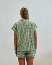 Load image into Gallery viewer, Cotton Pyjamas Short Set - Green Check
