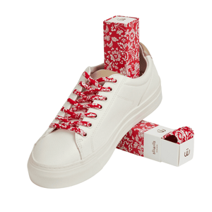 Sliwils Shoelaces - Floral Red