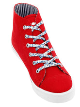 Load image into Gallery viewer, Sliwils Shoelaces - Flower Blue

