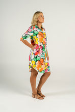 Load image into Gallery viewer, See Saw Linen Shirtmaker Dress - Tropical Floral Print
