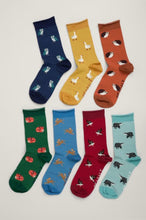 Load image into Gallery viewer, Seasalt Box of 7 Pairs of Socks - Deer Trail Mix
