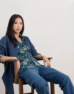 Seasalt Larissa Shirt - Sketchbook Trees Sea Cave