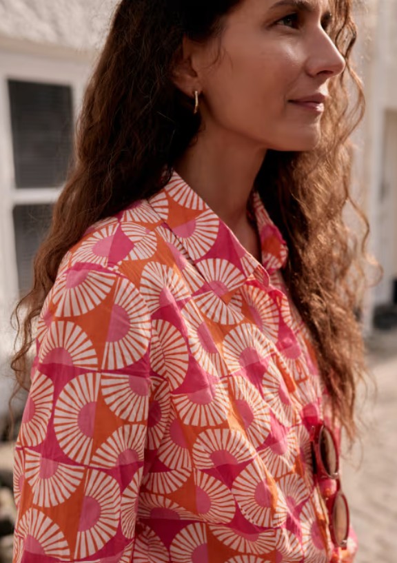Seasalt Larissa Shirt - Sun Geo Marigold