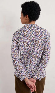 Seasalt Cornwall Larissa Shirt - Sunlit Leaves Chalk