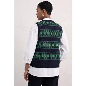 Seasalt Partridge Vest - Porcelain Maritime Hedgerow