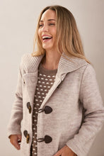 Load image into Gallery viewer, See Saw Boiled Wool Duffle Coat - Natural
