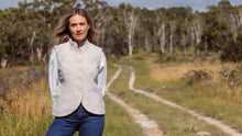 Load image into Gallery viewer, See Saw Boiled Wool High Collar Vest - Natural
