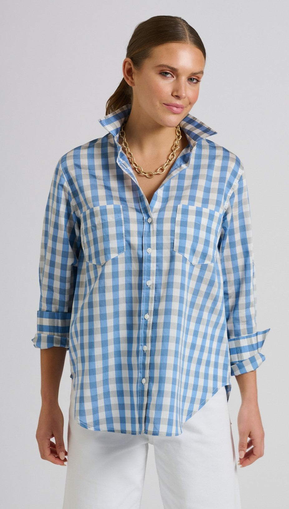 Shirty Girlfriend check Shirt | Perfect Fit & Feminine Style