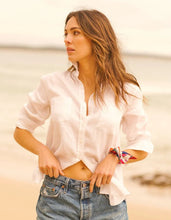 Load image into Gallery viewer, Shirty Girlfriend Linen Shirt - White
