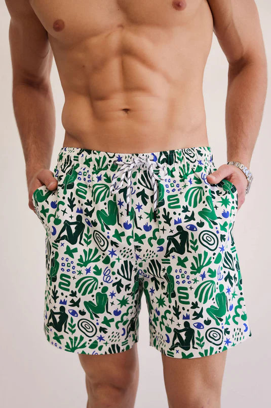 Shore Club Swim Shorts - Corsica