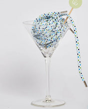 Load image into Gallery viewer, Sliwils Shoelaces - Green &amp; Blue Spots
