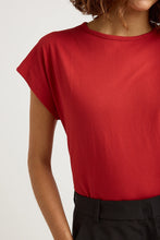 Load image into Gallery viewer, Toorallie Crew Neck Cotton Tank - Red
