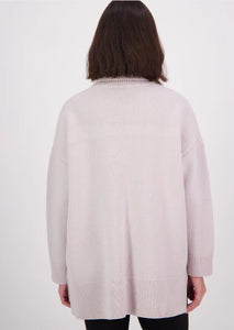 Swanndri Lambswool Roll Neck Jumper - Pumice