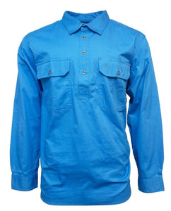 Swanndri Mens Bendigo Cotton Shirt - Aqua