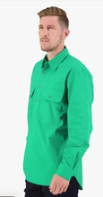 Load image into Gallery viewer, Swanndri Mens Bendigo Cotton Shirt - Green
