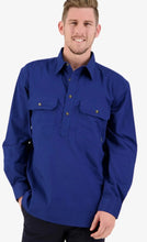 Load image into Gallery viewer, Swanndri Mens Bendigo Cotton Shirt - Navy

