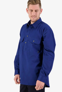 Swanndri Mens Bendigo Cotton Shirt - Navy