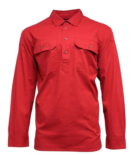 Swanndri Mens Bendigo Cotton Shirt - Red