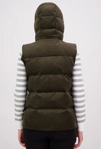 Swanndri Summit Womens Cord Vest - Olive