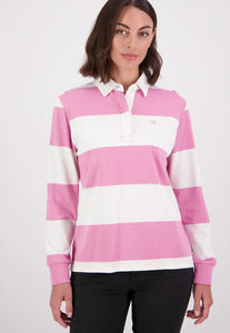 Swanndri Rugby Jumper - Blossom/White