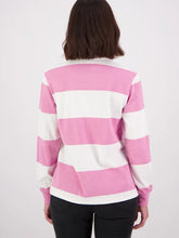 Load image into Gallery viewer, Swanndri Rugby Jumper - Blossom/White
