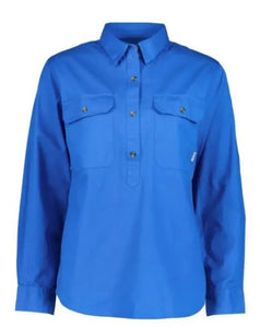 Swanndri Ladies Roma Cotton Shirt - Aqua