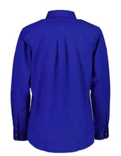 Load image into Gallery viewer, Swanndri Ladies Roma Cotton Shirt - Electric Blue

