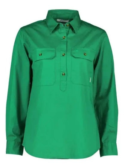 Swanndri Ladies Roma Cotton Shirt - Green