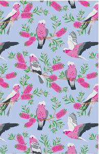 Allgifts Australia Tea Towel - Galah Blue