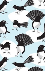 Allgifts Australia Tea Towel - Willy Wagtail