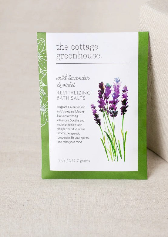 The Cottage Greenhouse Bath Salts - Lavender Violet