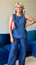 Load image into Gallery viewer, Threadz Charli Denim Top - Denim
