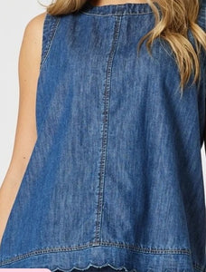 Threadz Charli Denim Top - Denim