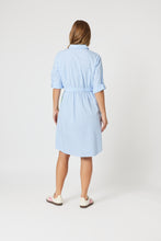 Load image into Gallery viewer, Threadz Skyler Stripe Dress - Blue/White
