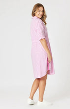 Load image into Gallery viewer, Threadz Skyler Cotton Stripe Dress - Pink stripe
