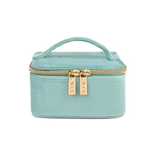 Load image into Gallery viewer, Tonic Luxe Velvet Jewellery Cube - Seafoam
