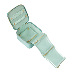 Tonic Luxe Velvet Jewellery Cube - Seafoam