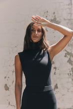 Load image into Gallery viewer, Toorallie Sleeveless Roll Neck Top - Black
