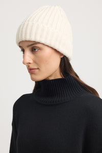 Toorallie Chunky Wool Beanie - Ivory