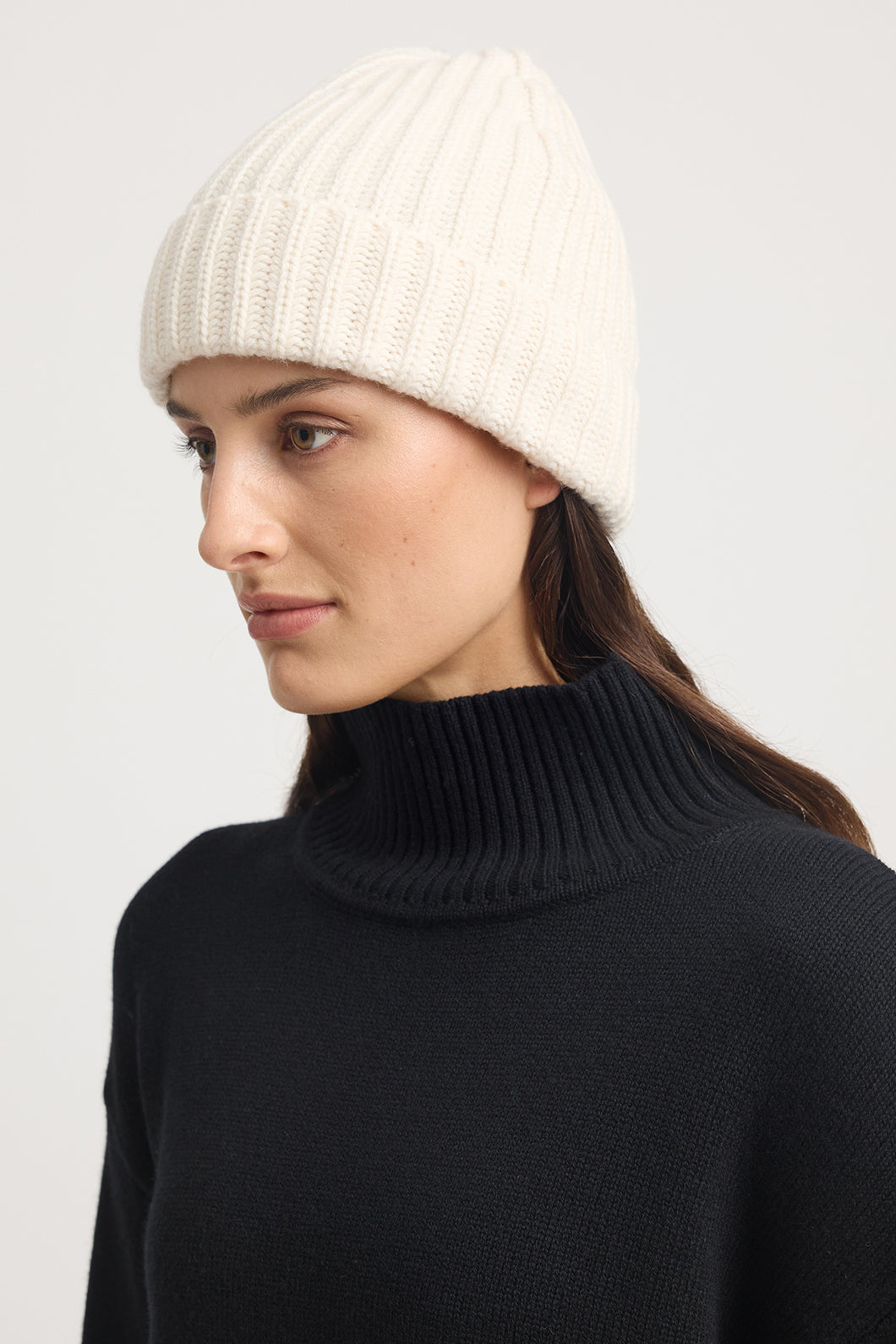 Toorallie Chunky Wool Beanie - Ivory