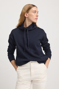 Toorallie Lounge Funnel Neck Jumper - French Navy