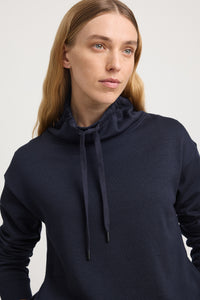 Toorallie Lounge Funnel Neck Jumper - French Navy