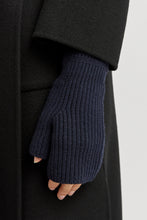 Load image into Gallery viewer, Toorallie Wool Open End Mitten - Navy
